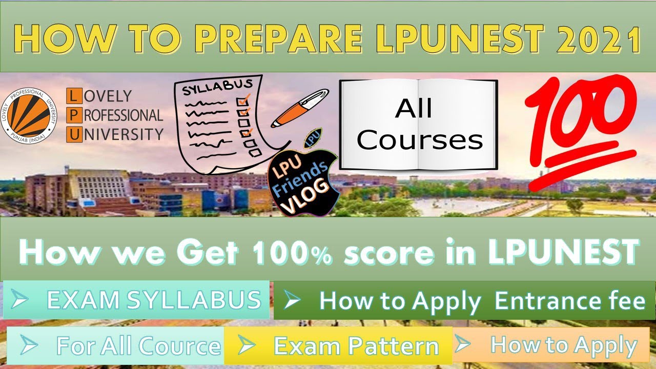 How do we prepare for LPUNEST ||SYALLABUS ||Exam Trick || Lpu ||How we preapear for LPUNEST 2021