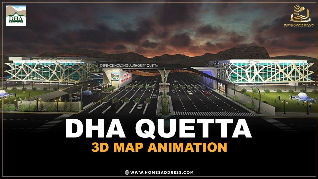 DHA Quetta 3D Map Animation | Homesaddress.com | Real Estate Consultants #dhaquetta #balochistan