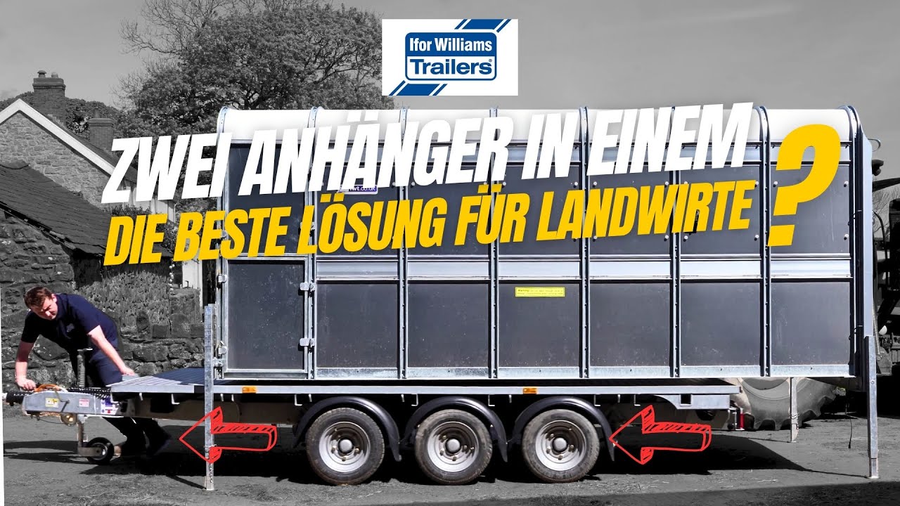Zwei Anhänger in einem – ist der Ifor Williams DP120 die beste Lösung für Landwirte? #Viehanhänger