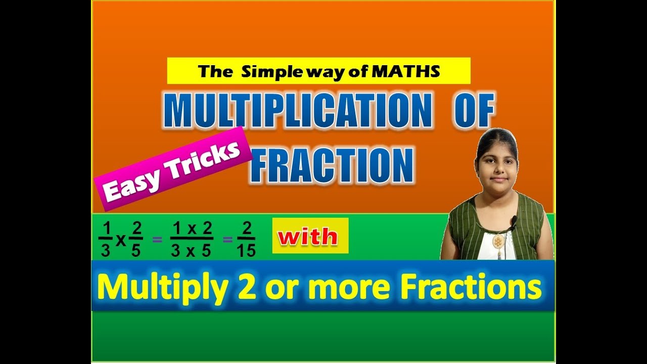 Fractions - multiplying fractions for class 5 and 6
