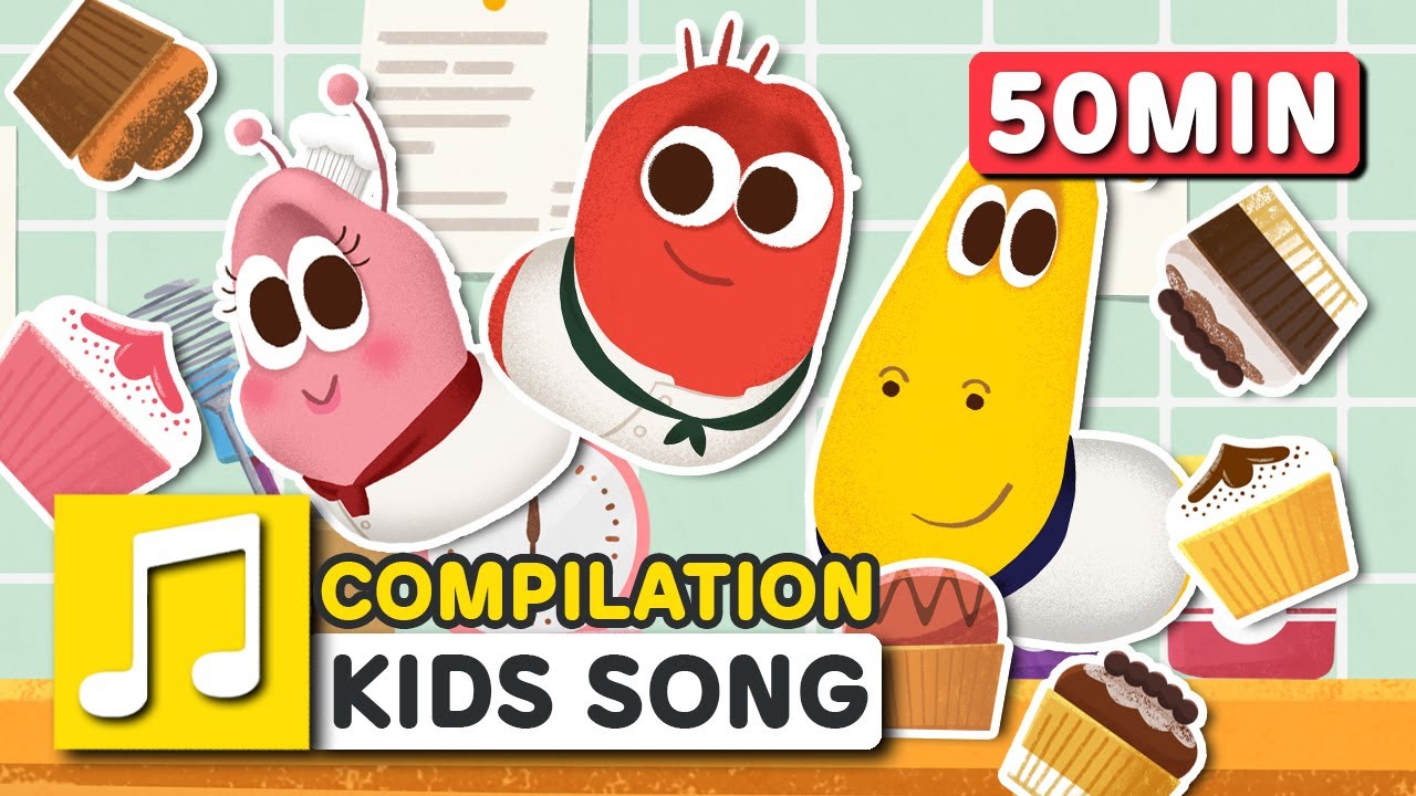 MUFFIN MAN and other songs | 50 min | LARVA KIDS | Nursery Rhyme for baby, toddler and kids