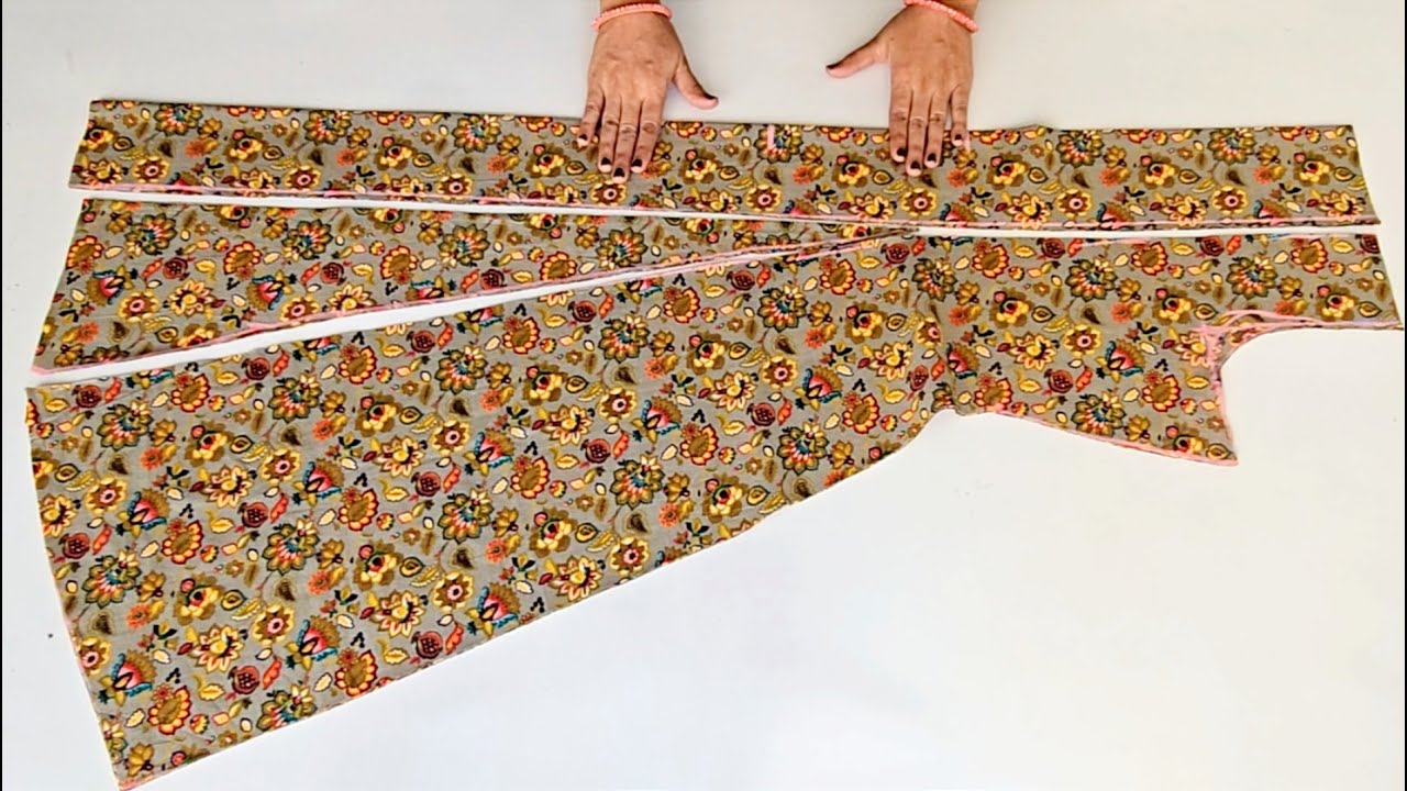 Panel Flared Kurti Cutting and stitching  | Kurti cutting and stitching