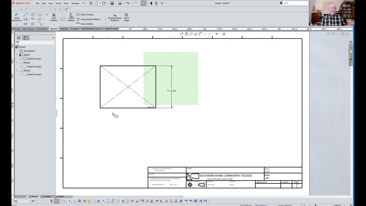 Creating SW sheet format from a DWG file