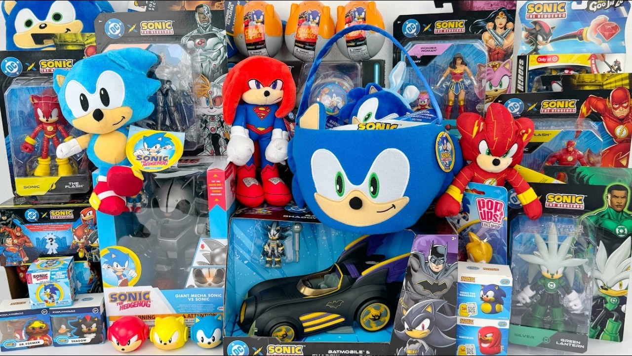 ASMR 40+ Minutes Sonic The Hedgehog Toys Haul Oddly Satisfying Toy Unboxing