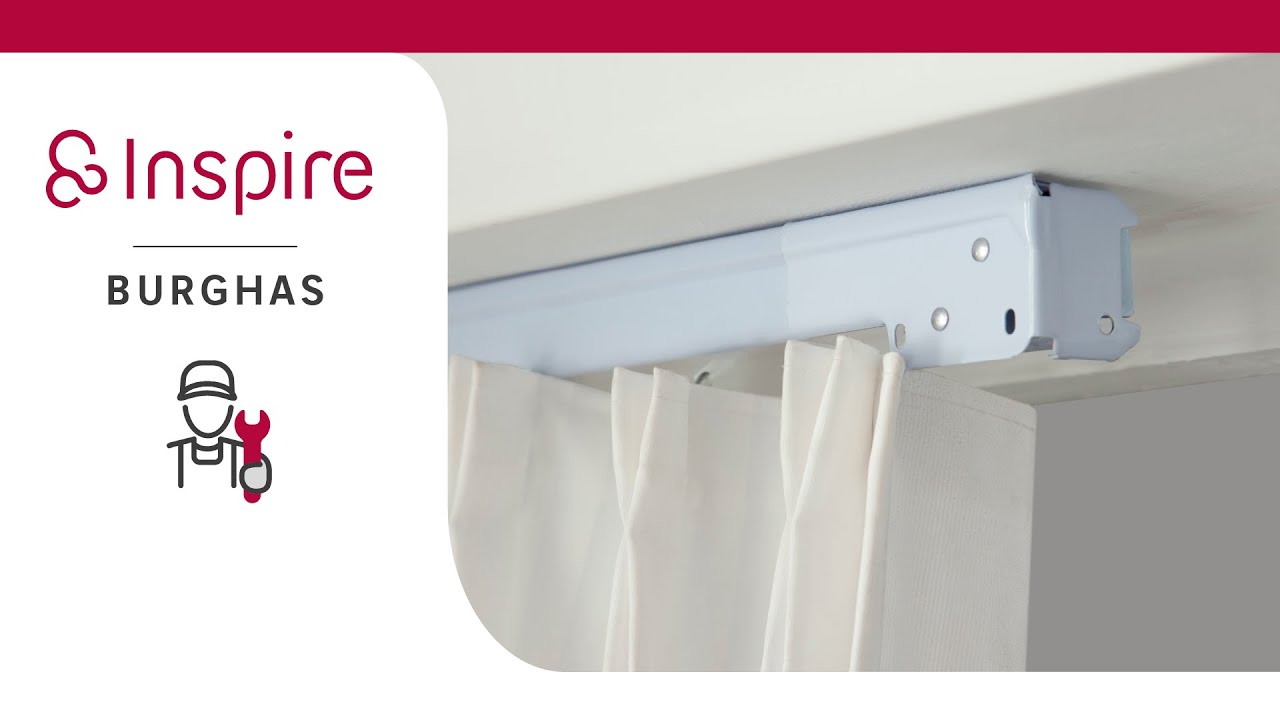 Comment installer le rail rideau extensible Burghas INSPIRE ?