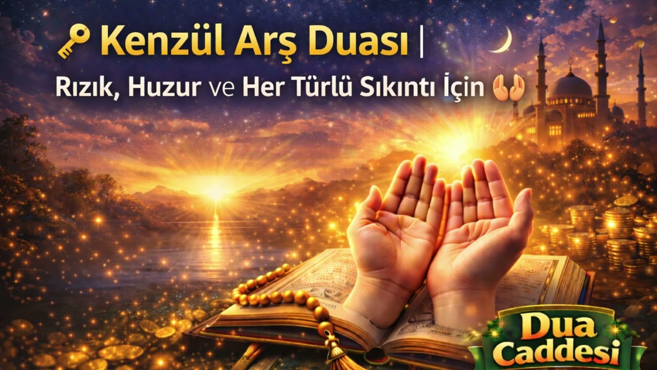 🔑 Kenzül Arş Duası | Rızık, Huzur ve Her Türlü Sıkıntı İçin 🤲