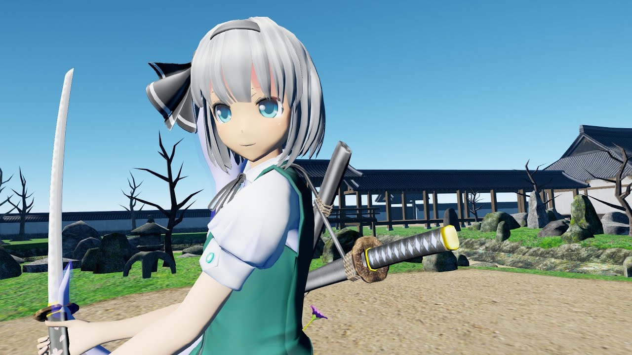 [Touhou MMD] Training with Youmu