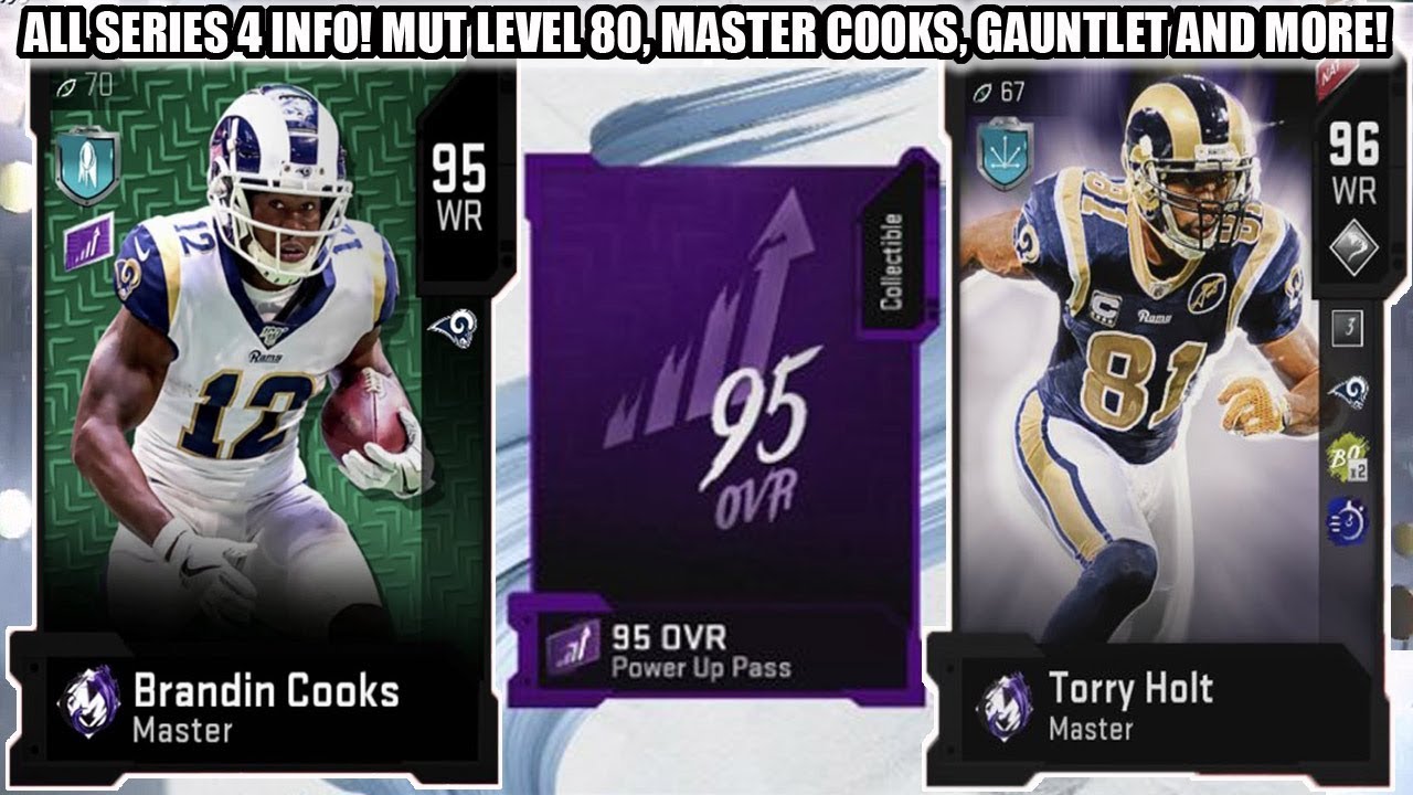 ALL SERIES 4 INFO! MUT LEVEL 80, 95 OVERALL PASS, MASTER COOKS, NEW GAUNTLET AND MORE! | MADDEN 20