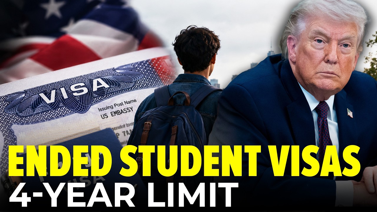 US Student Visa Rule Change 2026:  4-Year Limit for F-1 & J-1 Visas | US Visa Update