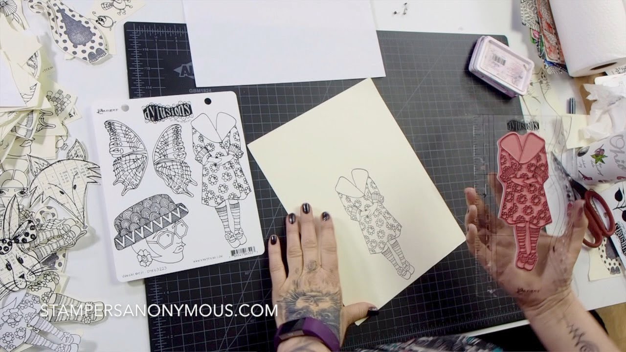 How-To Create a Stamp Mask - Dylusions Dyan Reaveley