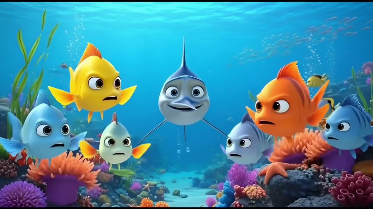 Pertualangan Ikan marlin (Marlin Penjaga Laut) Animasi 3D @ivonelia14 #educational #edukasi #ikan 