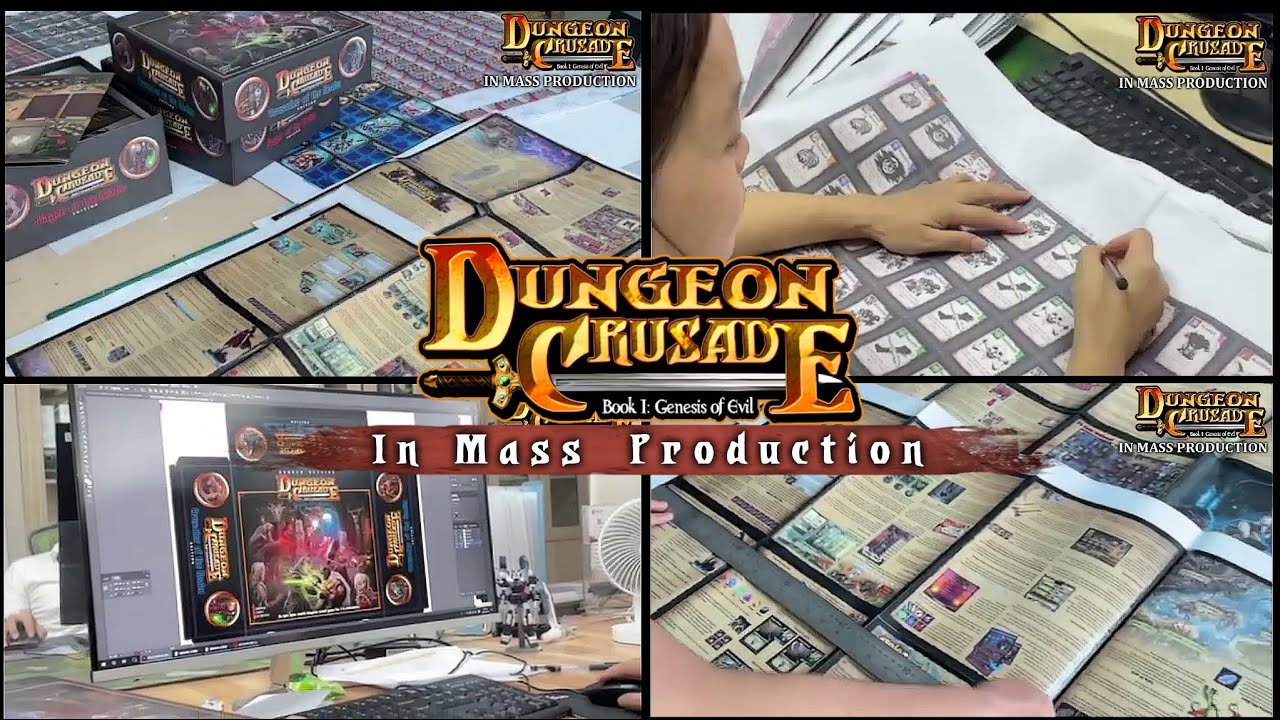Behind the scenes of the mass production of Dungeon Crusade, new games and more!