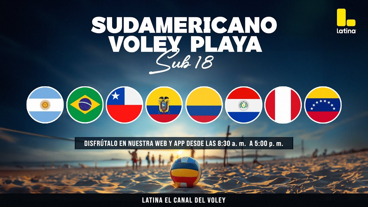 SUDAMERICANO DE VÓLEY PLAYA U18  03/08/25 - EN VIVO