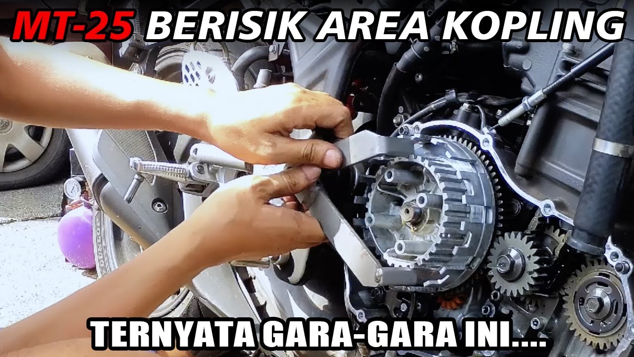 MT25 R25 Ganti Mangkok Kopling dan rantai keteng  - gara-gara klotok-klotok..