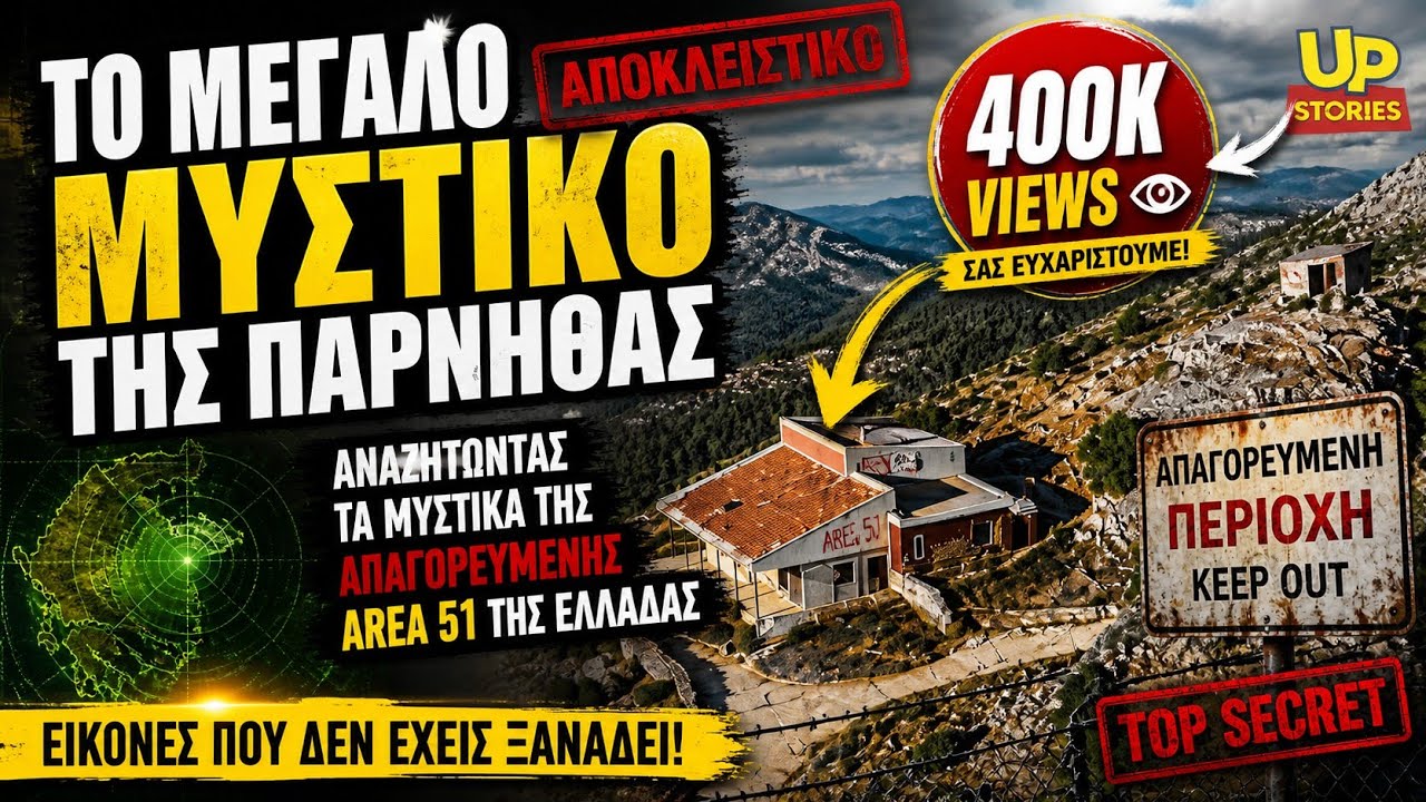 Το μεγάλο μυστικό της Πάρνηθας. Αναζητώντας τα μυστικά της απαγορευμένης Area 51 της Ελλάδας.