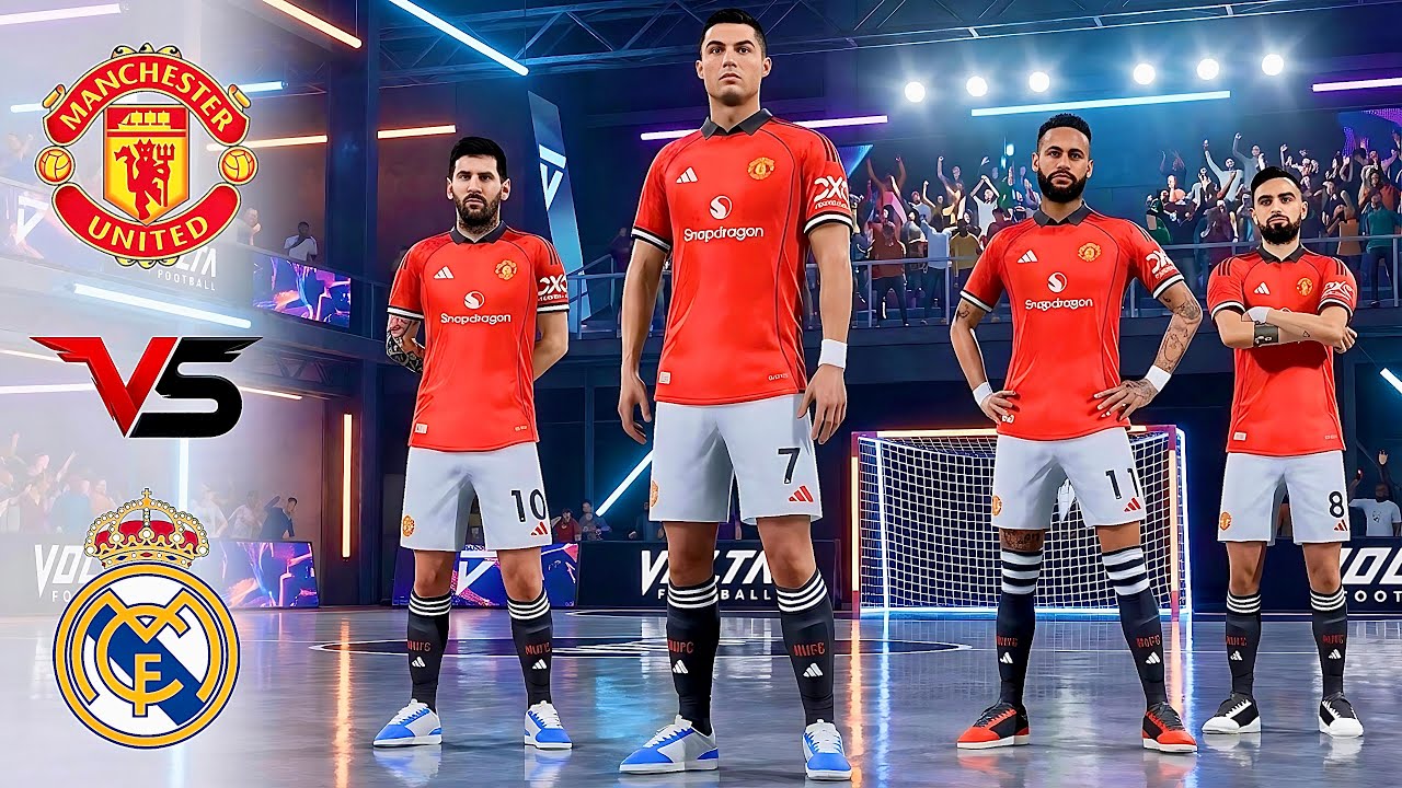 FIFA VOLTA 26 - RONALDO, MESSI, MBAPPE, NEYMAR, VINI JR ALL STARS| REAL MADRID vs MAN UNITED - FINAL