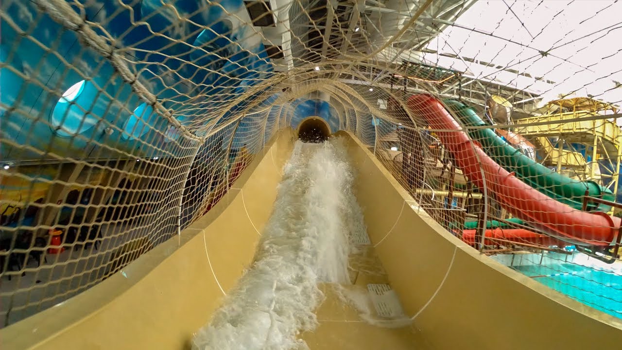 UK's Longest Indoor Coaster Slide | Master Blaster | Sandcastle Waterpark