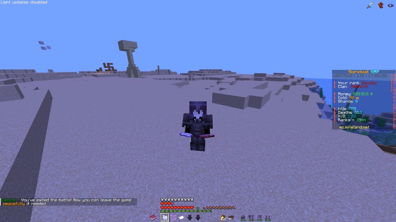 Pvp whit renannnns be like 💔 (Mineland network )