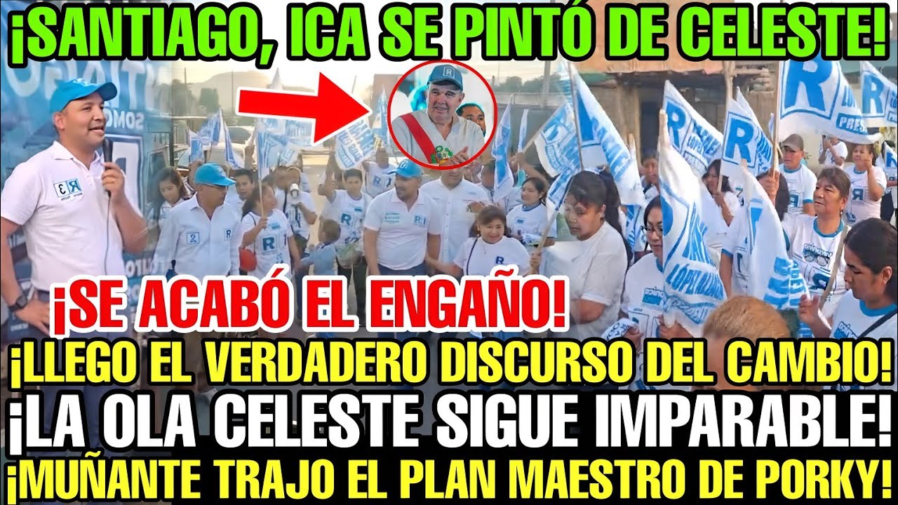 ¡IMPARABLE! SANTIAGO DE ICA SE UNE A PORKY: MUÑANTE LLEGA CON EL PLAN D DESARROLLO PARA TODO EL PERÚ