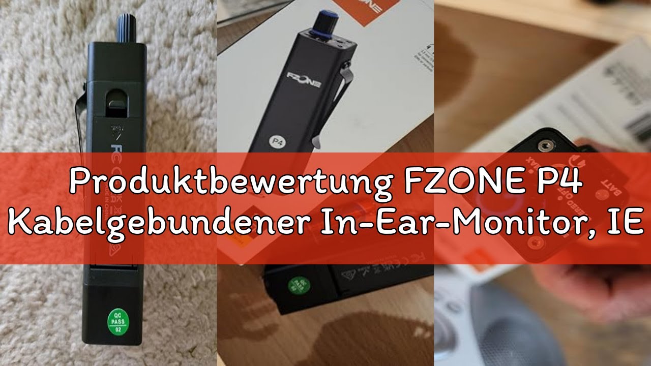 Produktbewertung FZONE P4 Kabelgebundener In-Ear-Monitor, IEM-Verstärker, tragbar, IEM, Schnellwechs