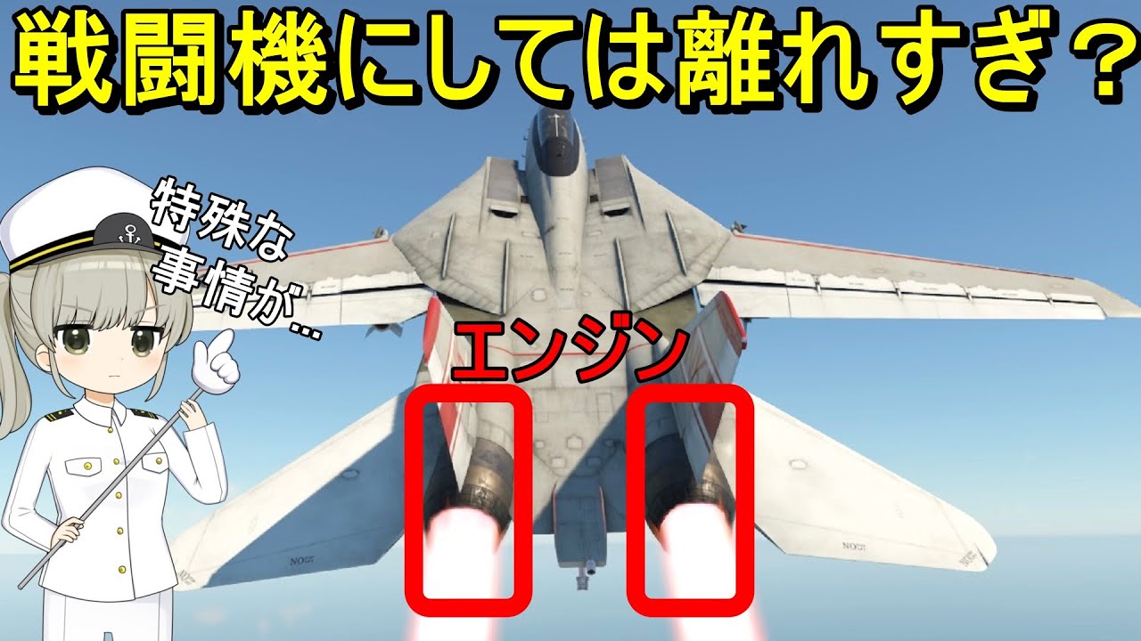【兵器解説】なぜトムキャットの双発エンジンは離れているの？