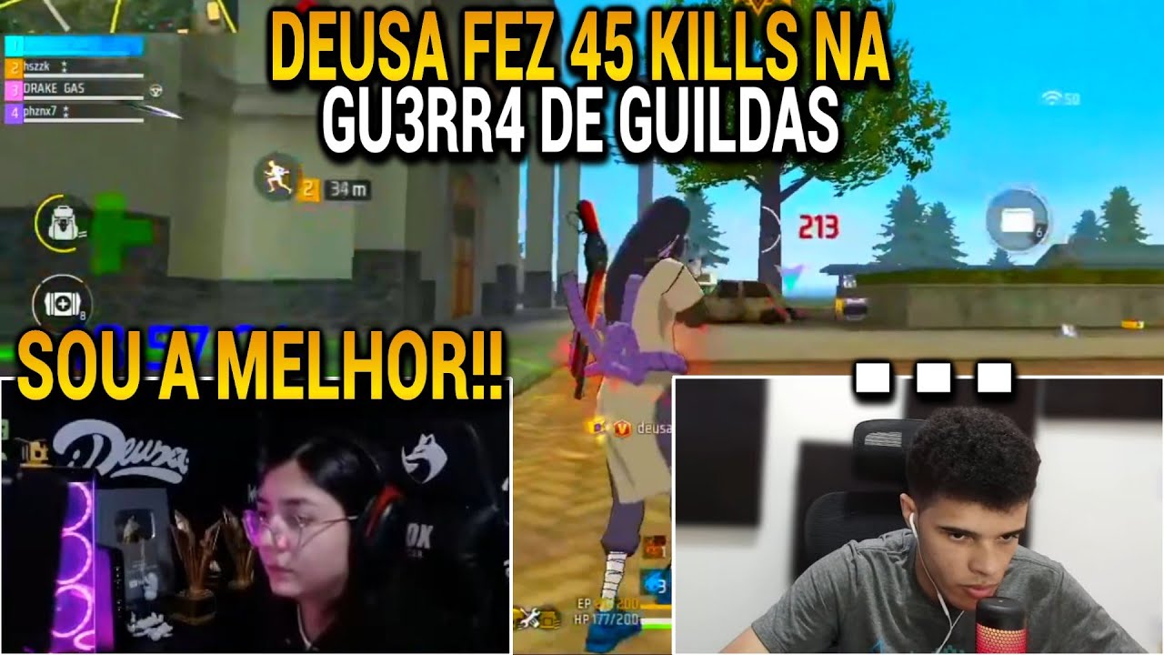 DEUSA FEZ 45 KILLS PELA NOTHUMAN NA GU3RR4 DE GUILDAS E QUASE PASSOU O MARECHAL!!