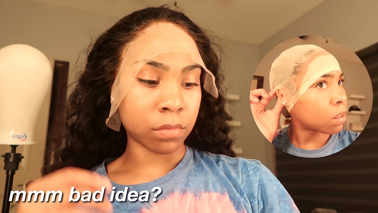 INSTALLING A WIG BY MYSELF FOR THE FIRST TIME || ali grace hair