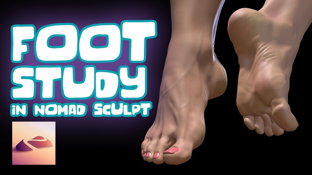 How to Sculpt a Foot in Nomad Sculpt on iPad