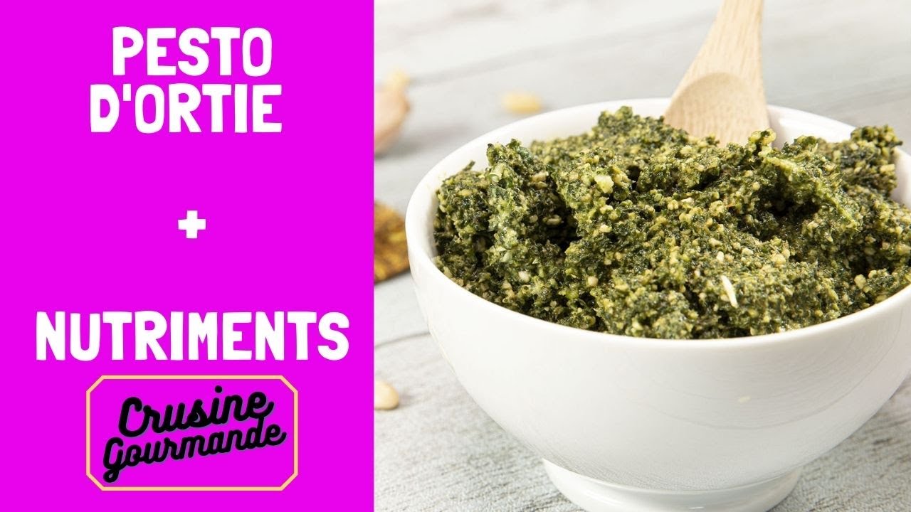 Pesto d'orties crues - Recette maison facile et rapide - Crusine Gourmande 🥗 2020