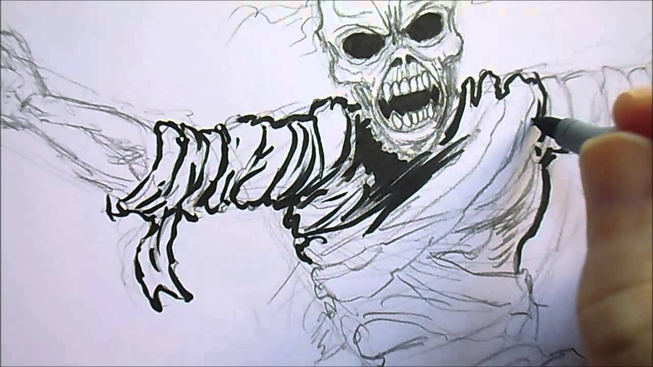 Drawing Eddie From Iron Maiden