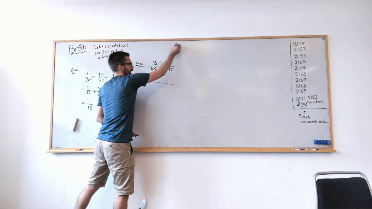 Matematik 1: Br&aring;k, lite om det allra viktigaste