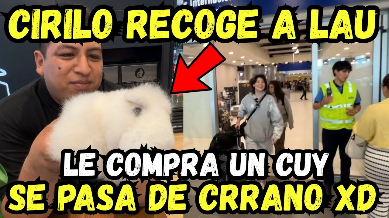 CIRILO recoge a LAU del AEROPUERTO ✈️ se pasa de CHO-LO en la tienda de REGALOS 🤣🤣