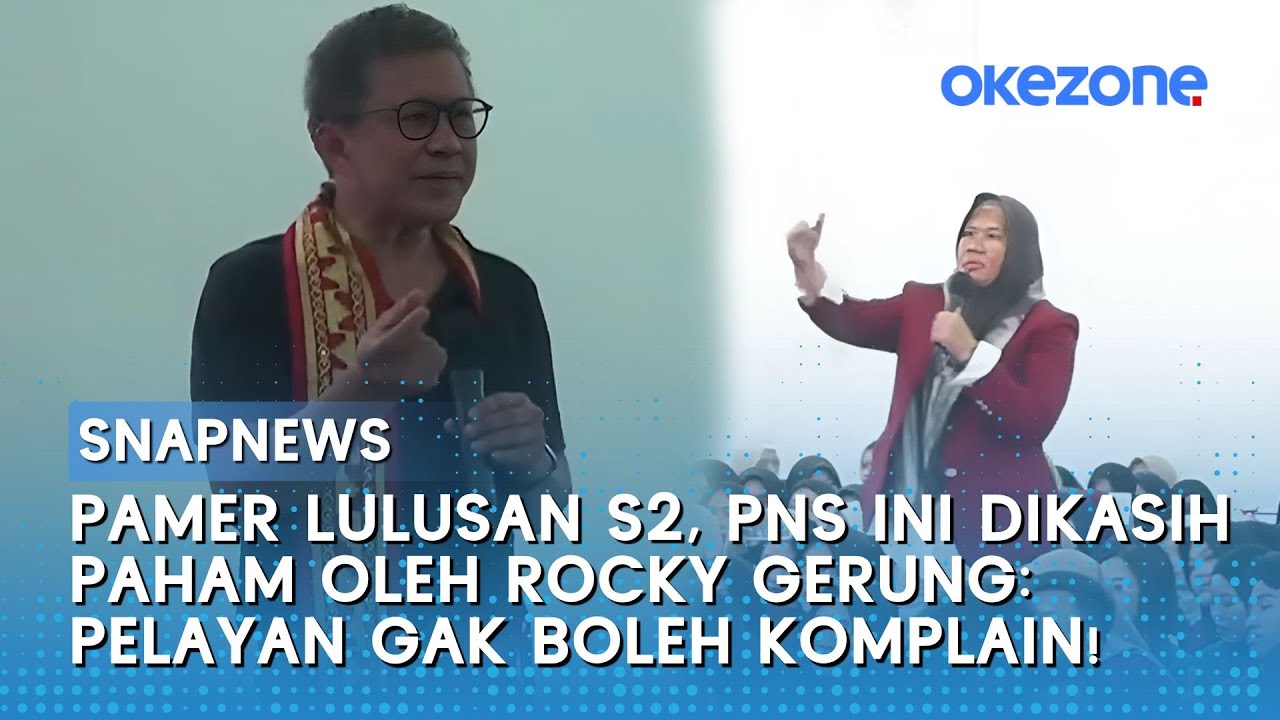 Pamer Lulusan S2, PNS Ini Dikasih Paham Oleh Rocky Gerung: Pelayan Gak Boleh Komplain!