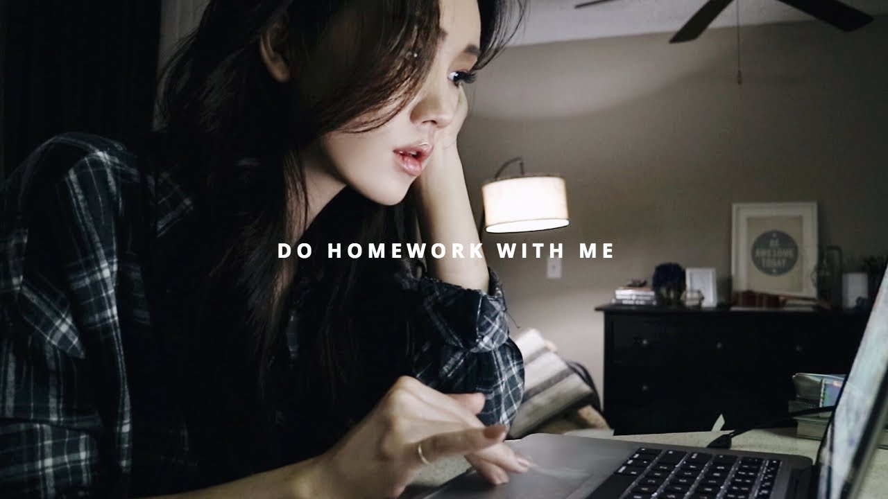 DO HOMEWORK WITH ME | 같이 과제 해요 //Sarang