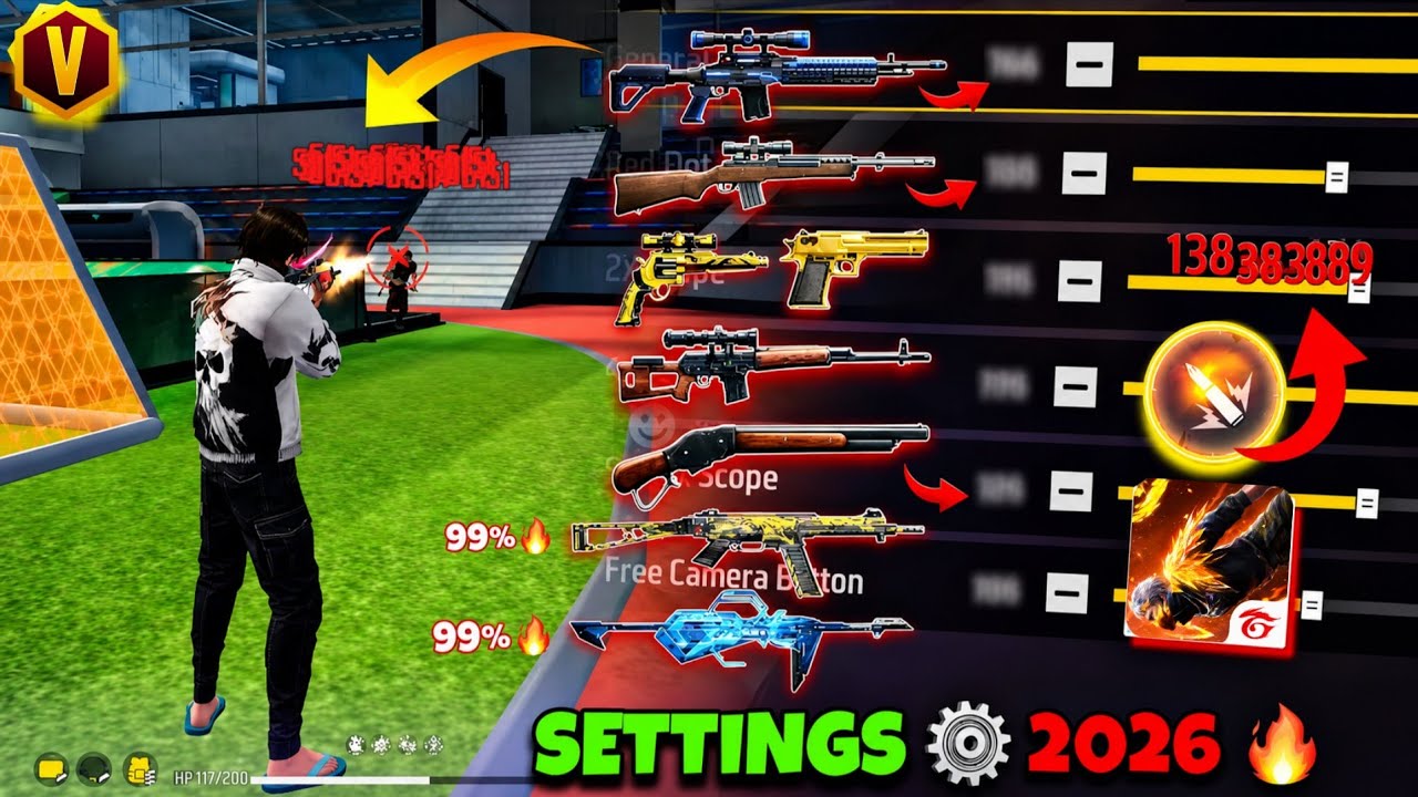Free Fire Headshot Setting After OB54 Update 2026⚡Best Sensitivity Settings ⚙️| Sensitivity Setting 