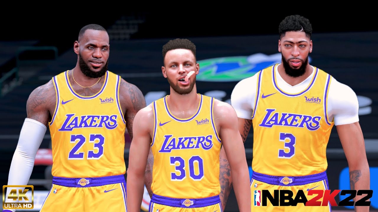 What if Stephen Curry Joined the LAKERS? | NBA 2K22 Season + PS5 Lighting Mod | Lakers vs. Mavericks