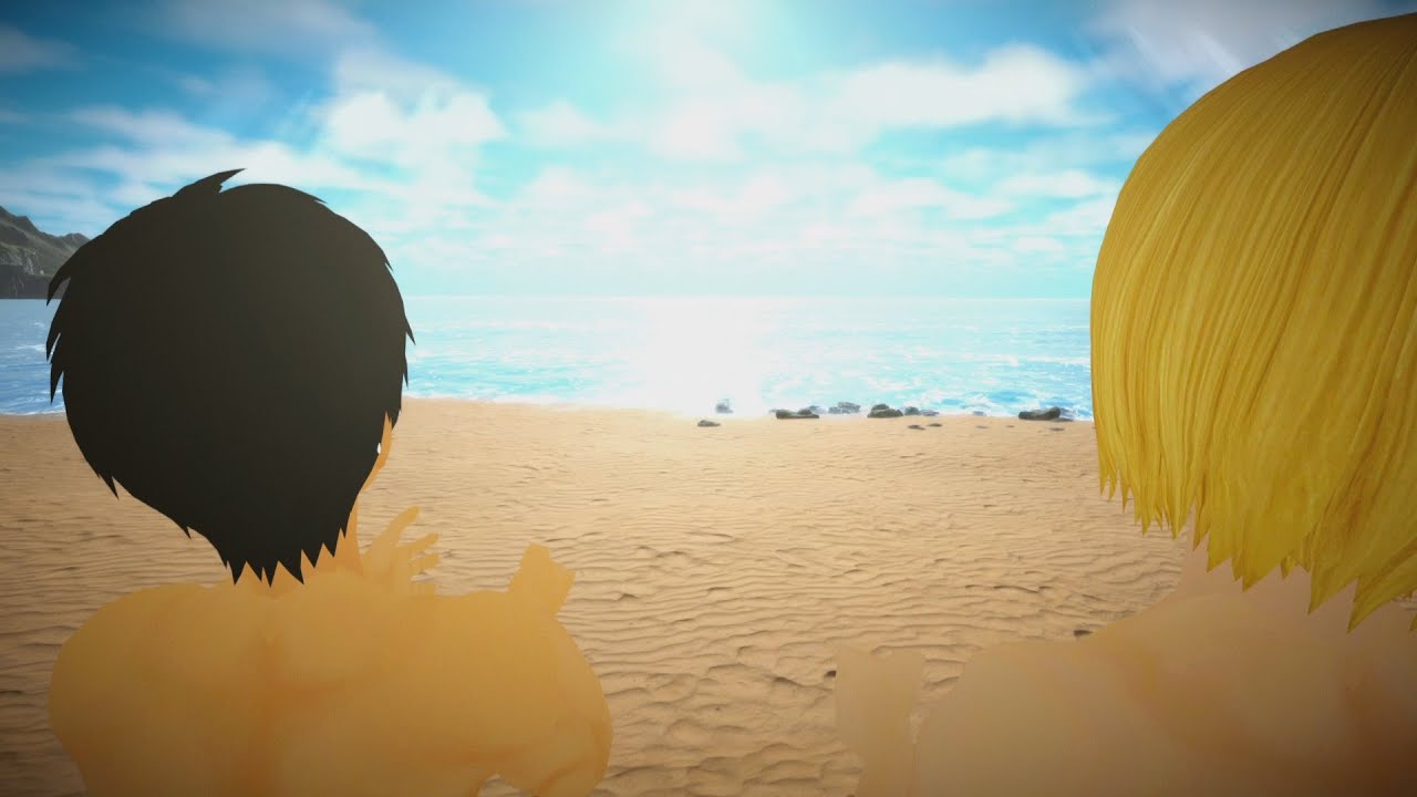 ARMIN E EREN VÃO A PRAIA SOZINHOS ATTACK ON TITAN (AOTVR)