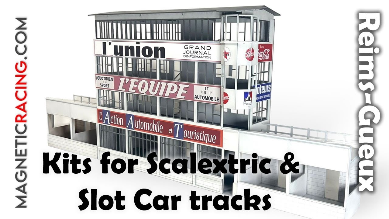 005H Reims-Gueux Pit Hospitality/Control Tower Module 1:32 Scale from MAGNETICRACING.COM