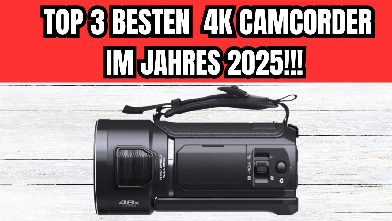 TOP 3 BESTEN 4K CAMCODER IM JAHRES 2025!!!