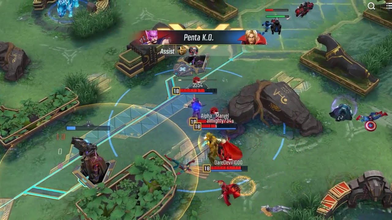 Hawkeye Penta ko against legendary master players{ 1080p } #marvelsuperwar