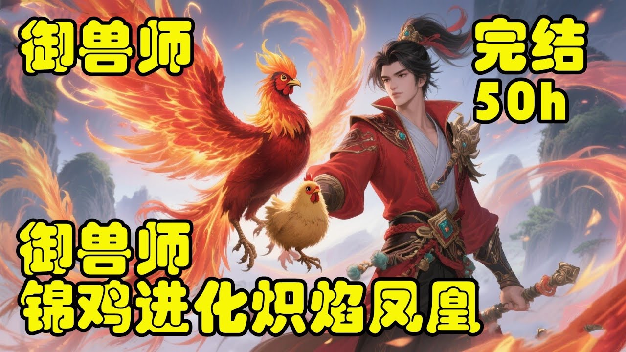 🔥爽文💥【御兽师：锦鸡进化炽焰凤凰】转职御兽师获神级天赋，直接原地起飞！点化返祖技能逆天，激活凶兽远古血脉进化最终形态！契约红腹锦鸡，反手进化成炽焰凤凰！这天赋太离谱！开局小鸡仔，转眼变凤凰大佬！