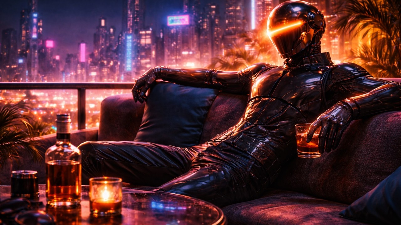 Robot Disco Club – Cyberpunk Night Drive 2026 | Dark Futuristic Electronic Mix