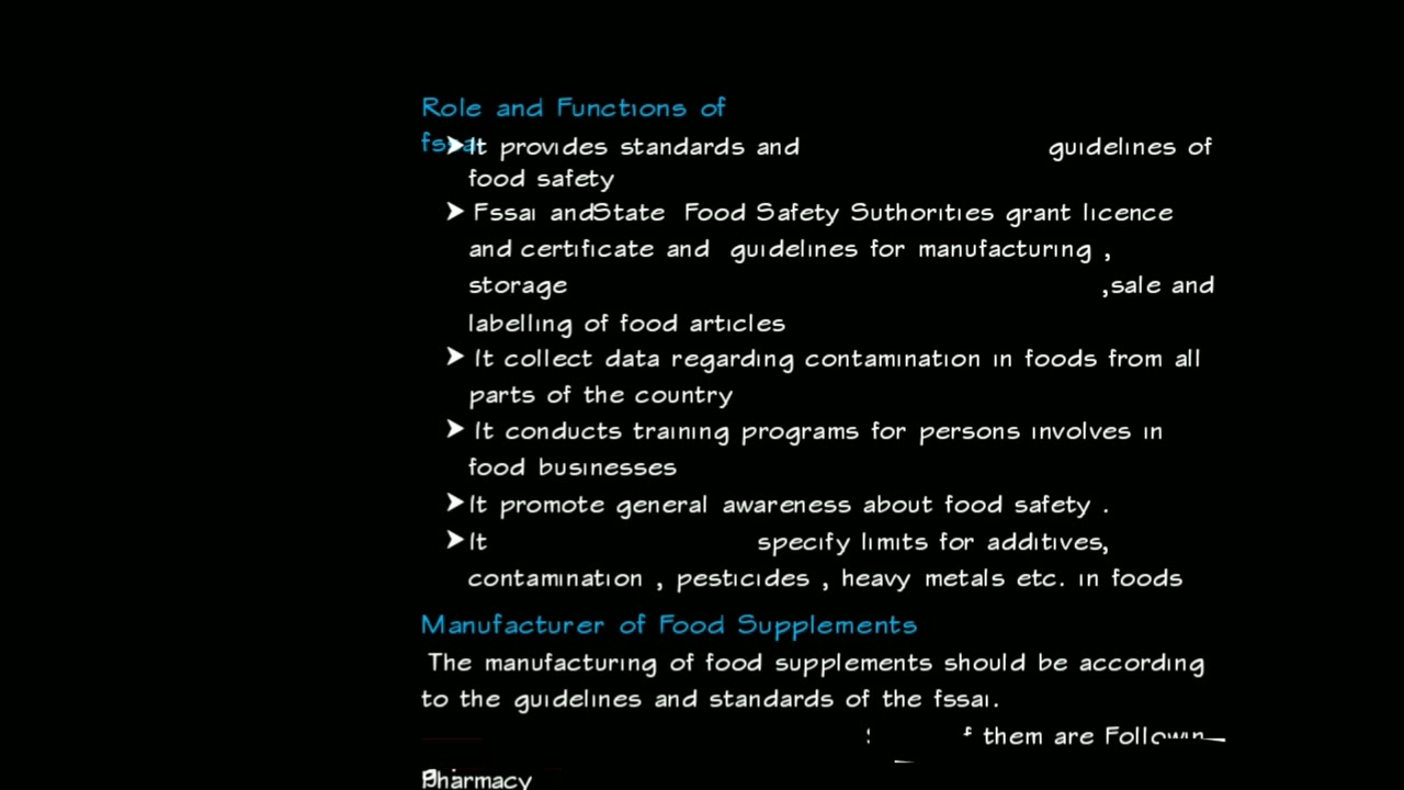 FSSAI Act and Rules
