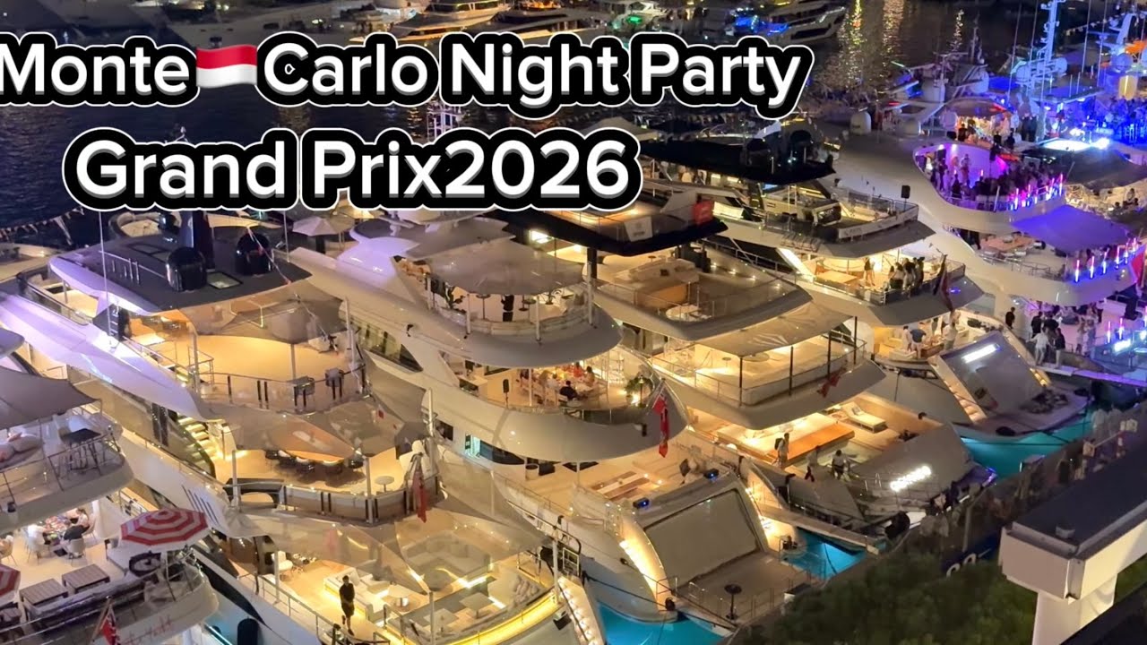 MONACO MONTE🇲🇨CARLO SUPERYACHT NIGHT PARTY AFTER THE RACE | GRAND PRIX 2026 🏁@emman25MC