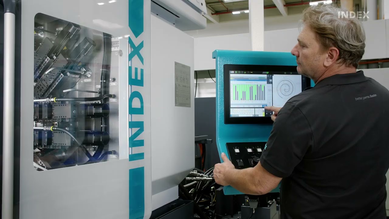 Efficient scroll production on the multi-spindle lathe INDEX MS40-8 - Chinese Version
