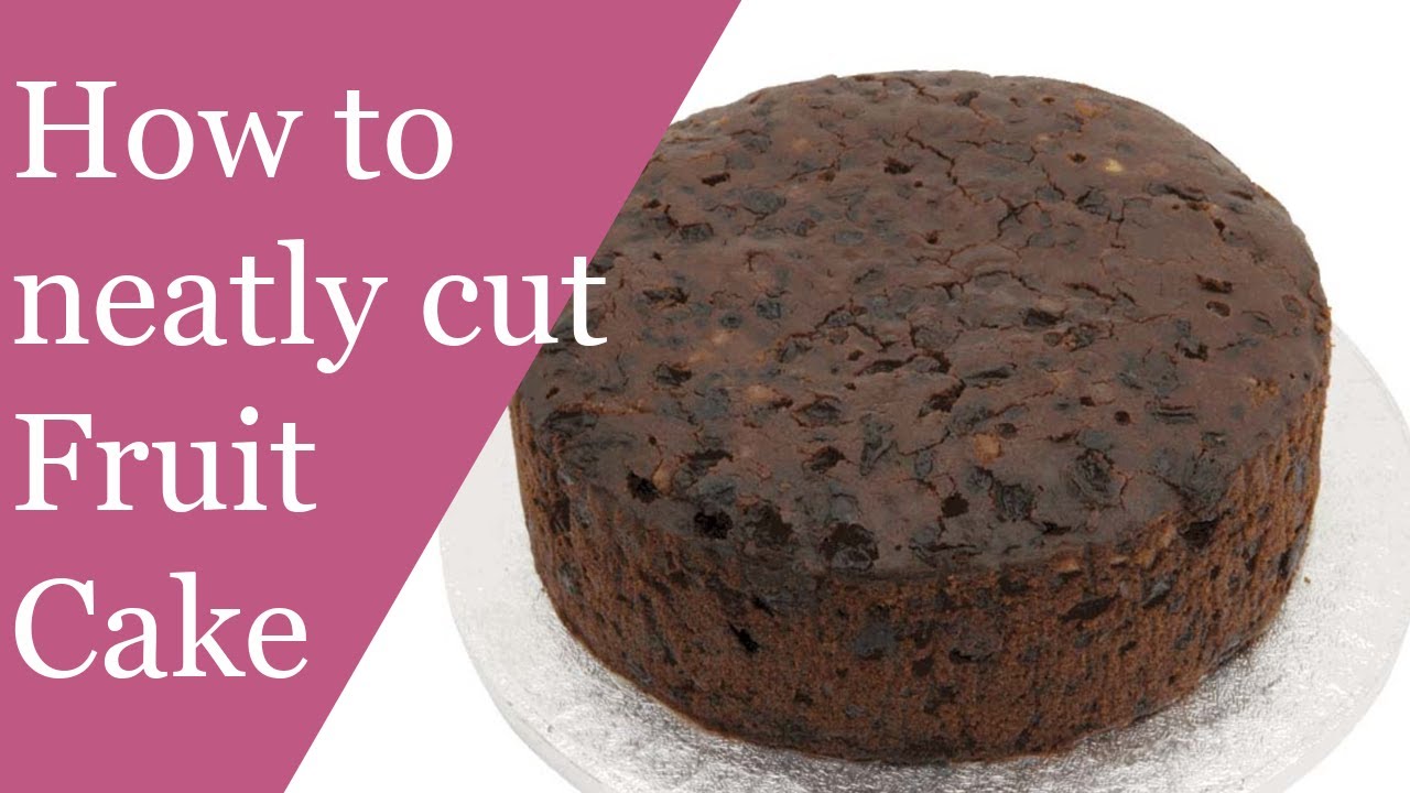 How to neatly cut Fruit Cake