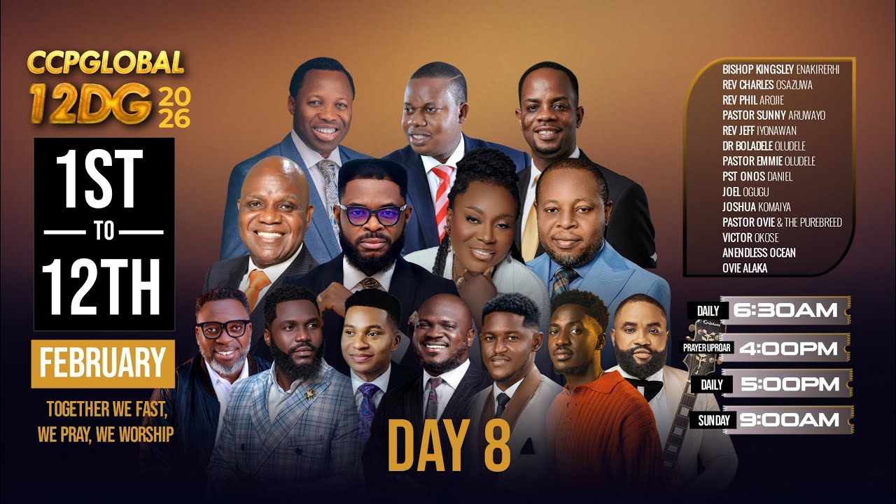 #CCPGlobal12DG2026 | Day 8 | Pastor Emmie Oludele | 08-02-2026
