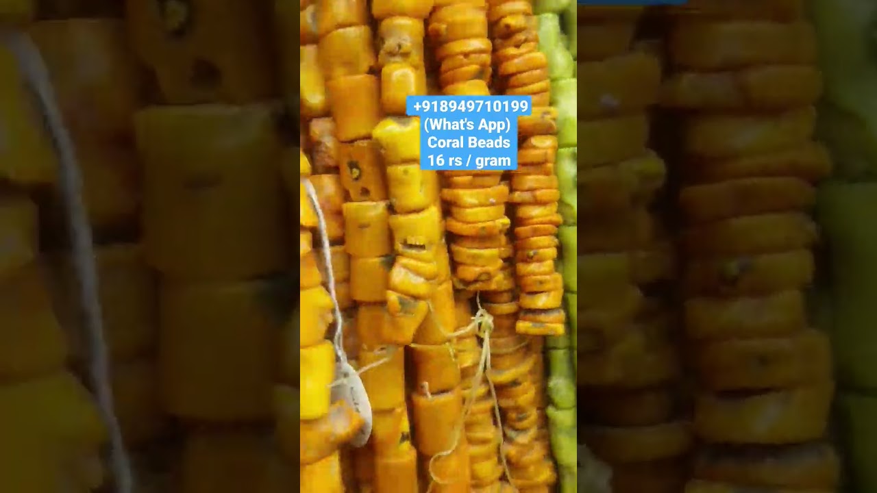 Taiwan Coral Beads 16 rs per gram  +918949710199 (What's App) #beads #coral #coralgemstone