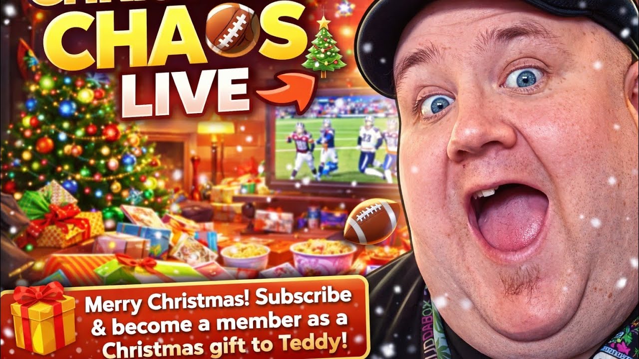 🎄🏈 Christmas Football Chaos LIVE 🎁🐻 | Teddy Reacts, Eats, Cleans & Talks Bets
