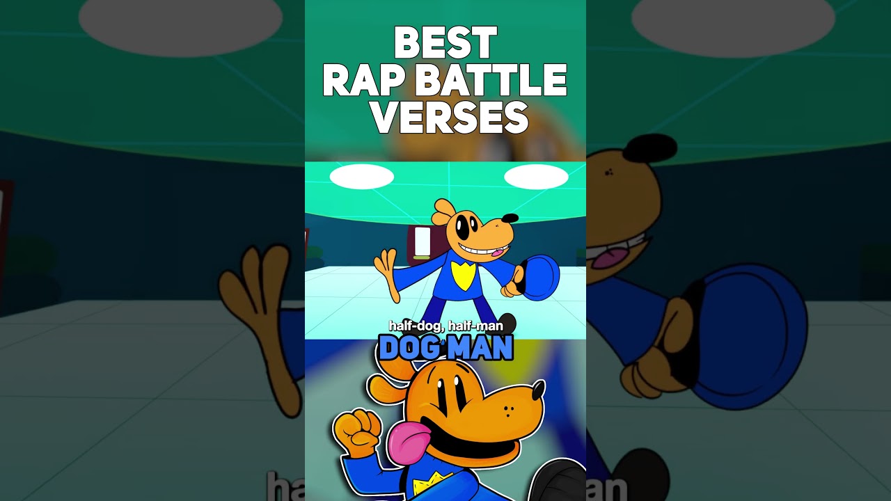 DOG MAN! (BEST RAP BATTLE VERSES) #shorts #rapbattle #badguys #dogman